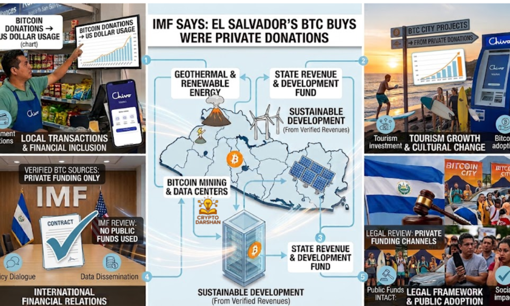 El Salvador’s Bitcoin Buys Were Private Donations, IMF Says