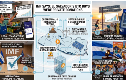 El Salvador’s Bitcoin Buys Were Private Donations, IMF Says