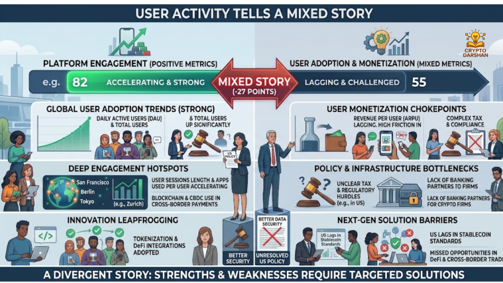 User activity tells a mixed story