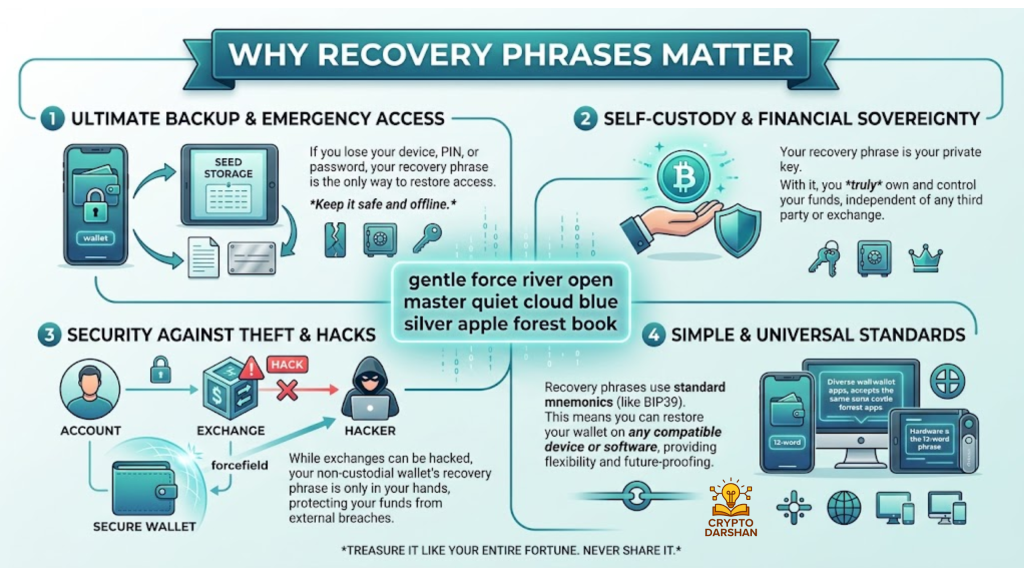 Why recovery phrases matter
