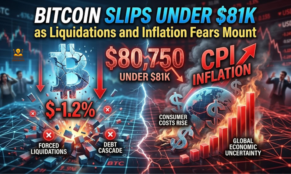 Bitcoin Slips Under $81K as Liquidations and Inflation Fears Mount