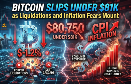 Bitcoin Slips Under $81K as Liquidations and Inflation Fears Mount