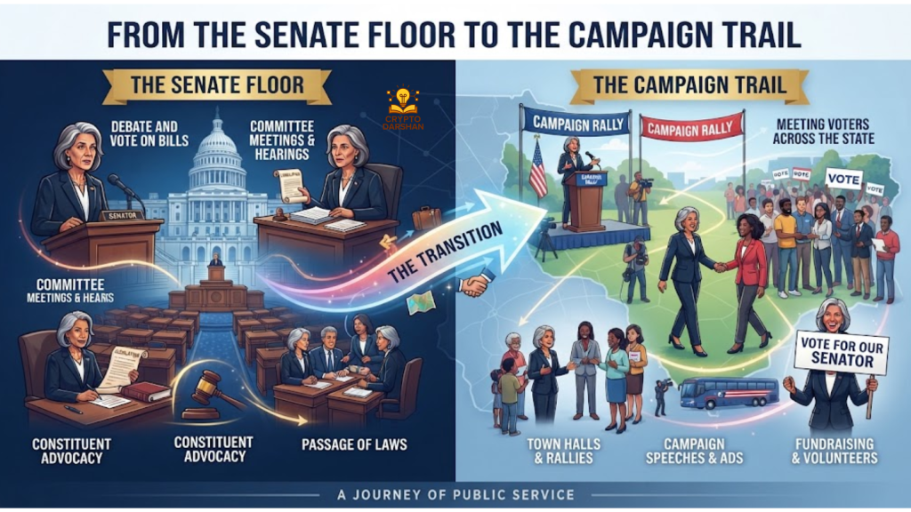 From the Senate floor to the campaign trail