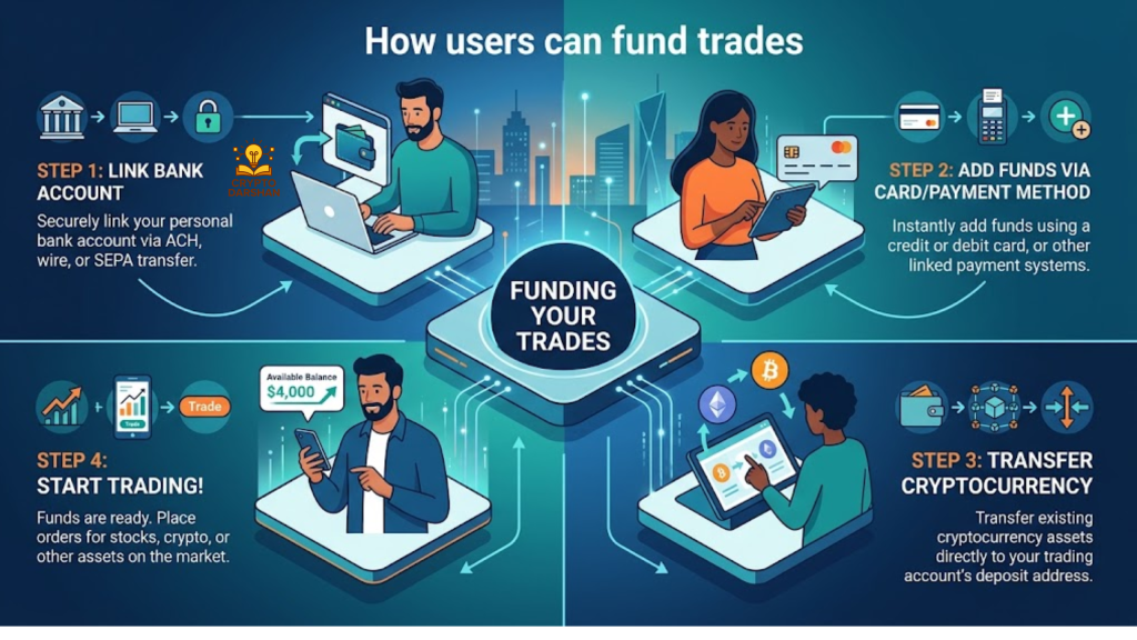 How users can fund trades
