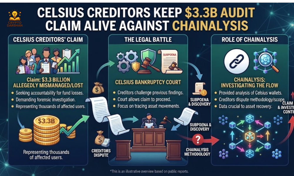 Celsius Creditors Keep $3.3B Audit Claim Alive Against Chainalysis