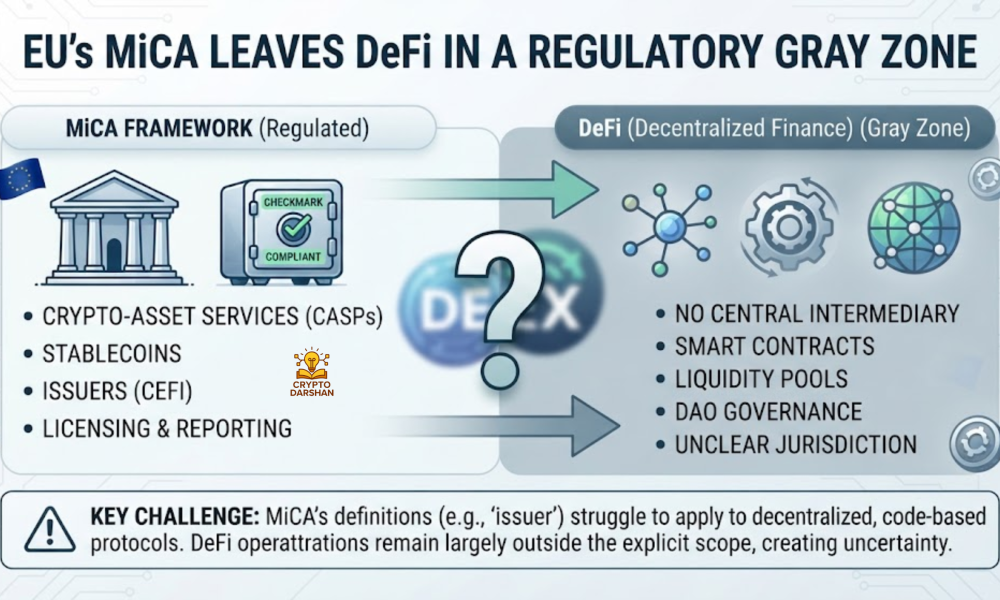 EU’s MiCA Leaves DeFi in a Regulatory Gray Zone