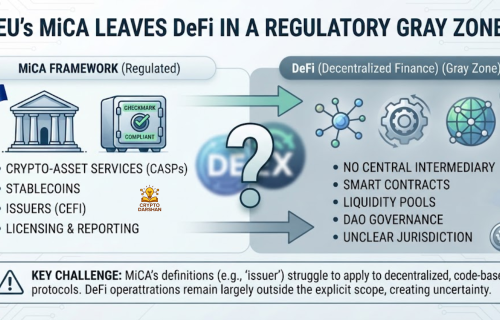 EU’s MiCA Leaves DeFi in a Regulatory Gray Zone