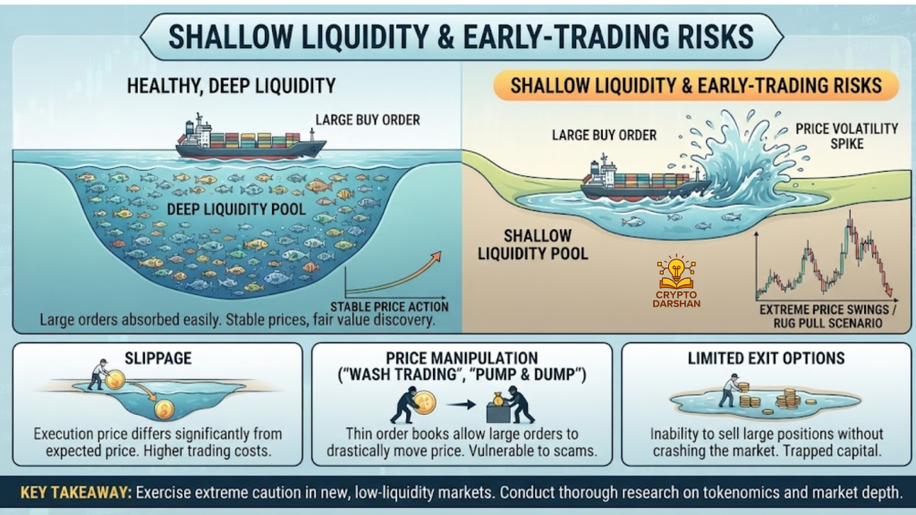 Shallow liquidity and early-trading risks