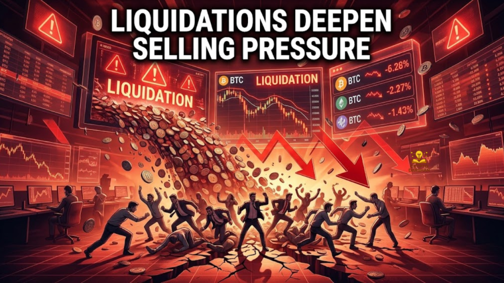 Liquidations deepen selling pressure